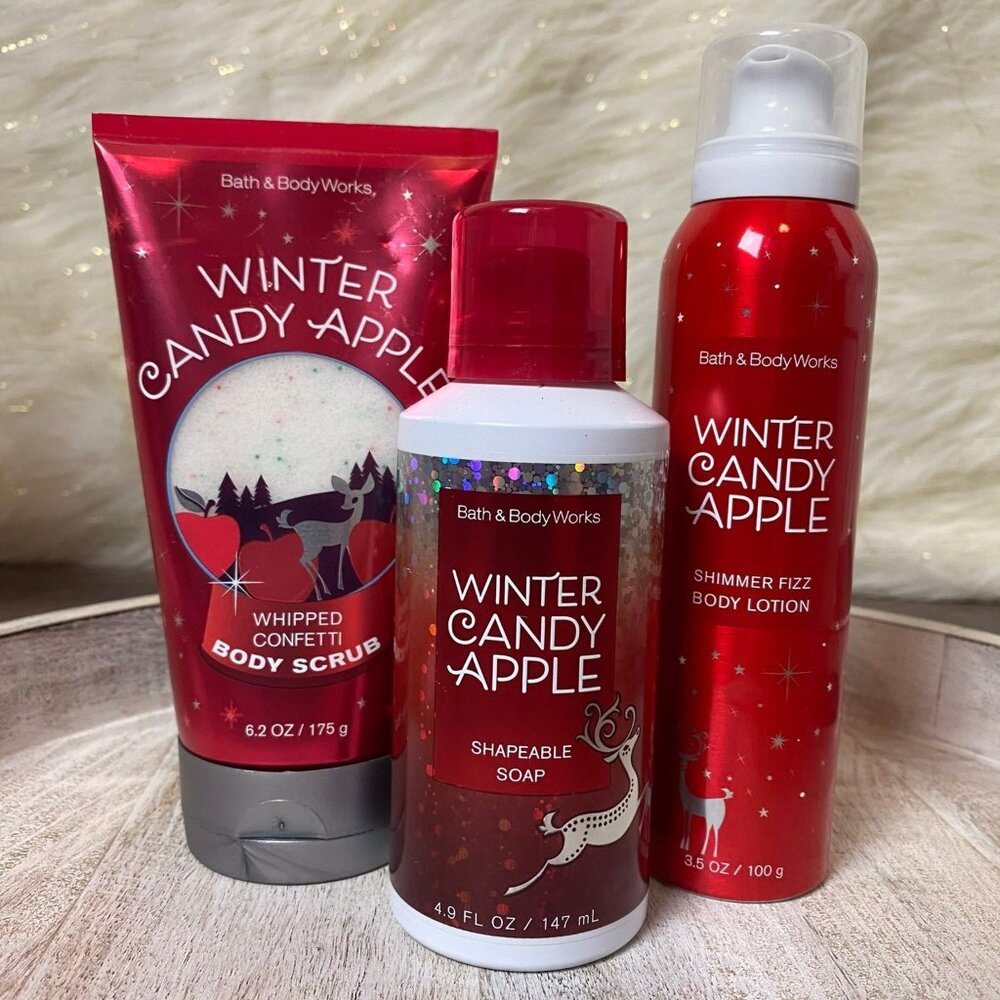 Bath & Body Works Winter Candy Apple Set - NEW